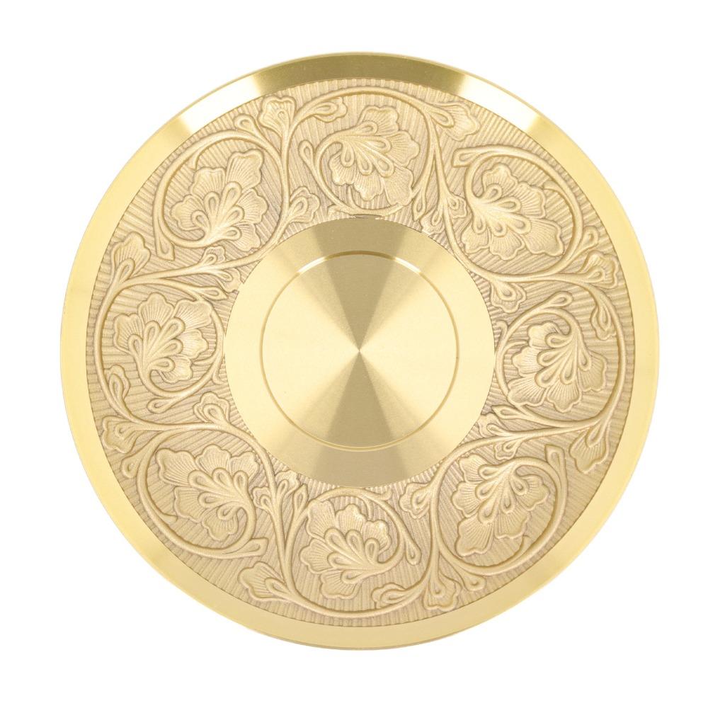 Brass Coffee Cup Saucer Fine Polished Ornamental Plate Saucers Storage Display Tray Home Decor