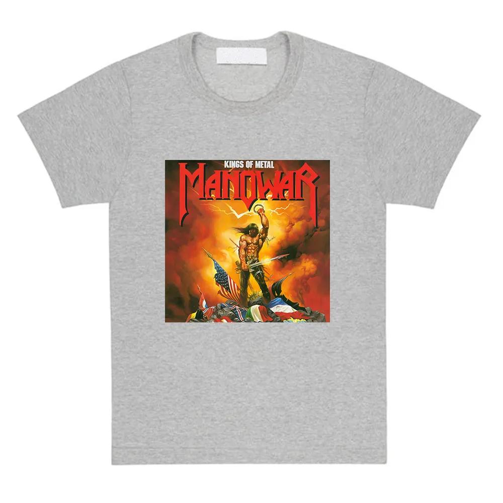 Manowar Hip Hop Band Print Tshirts The Blood Our Enemies Tour 2025 Tees Short Sleeve Women T-shirt Women Clothes Graphic Shirt