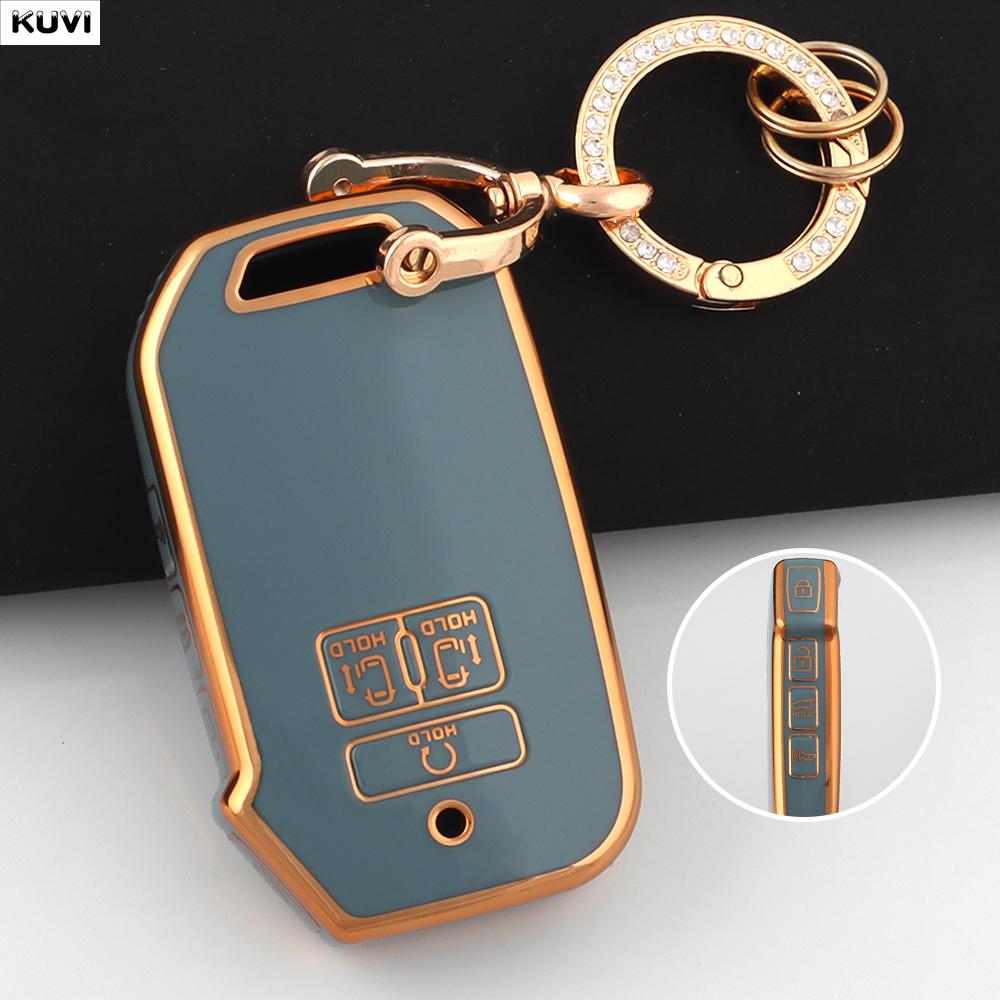 Pokrowiec na kluczyk samochodowy TPU do Kia Carnival 2021 2022 Sedona Carnival KA4 EX SX LX Fiesta 2023 Bezkluczykowy Pilot Akcesoria