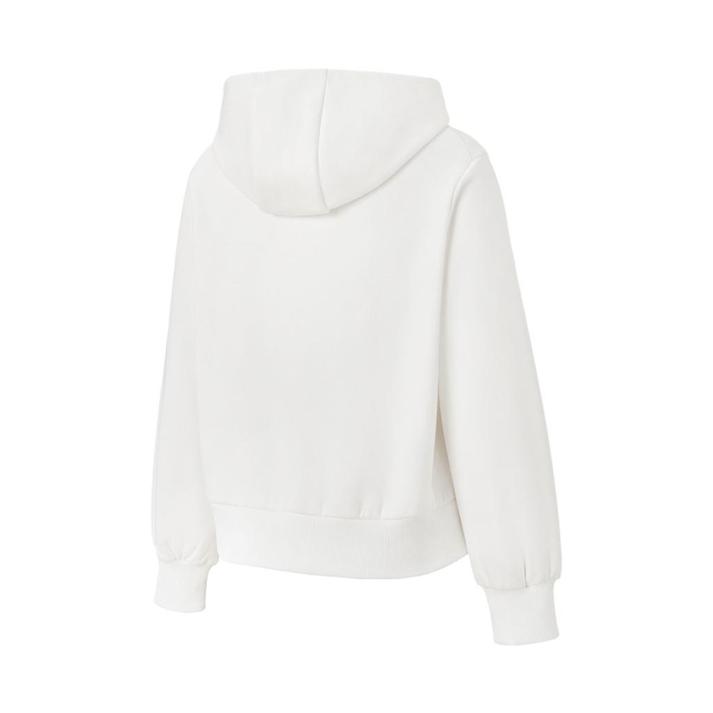 Adidas Letter Hoodie Versatile Long Sleeve Sweatshirt Unisex Sweatshirt White JX9438