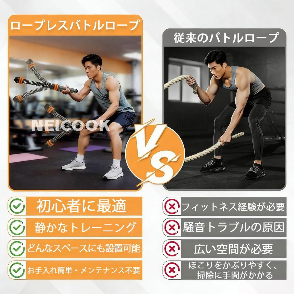 New Enhanced Cordless Battle Ropes Adjustable Resistance Home Training Equipment Strength Training Gear Powerful Muscle Building Exercise Compact and