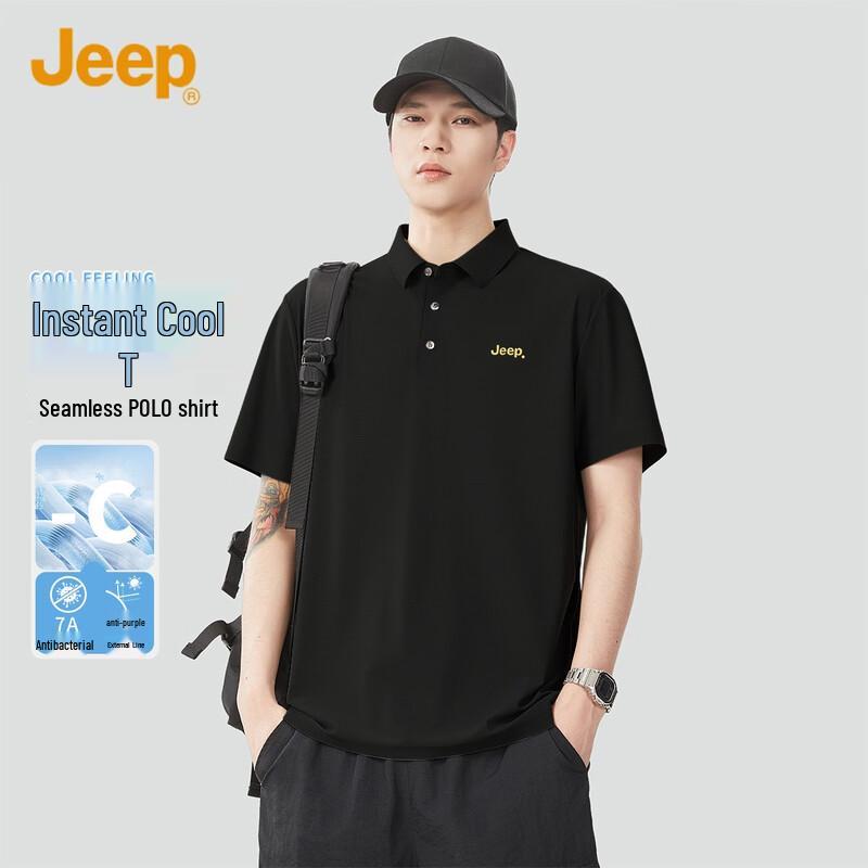 JEEP Men s Summer Short Sleeve Polo Shirt XL
