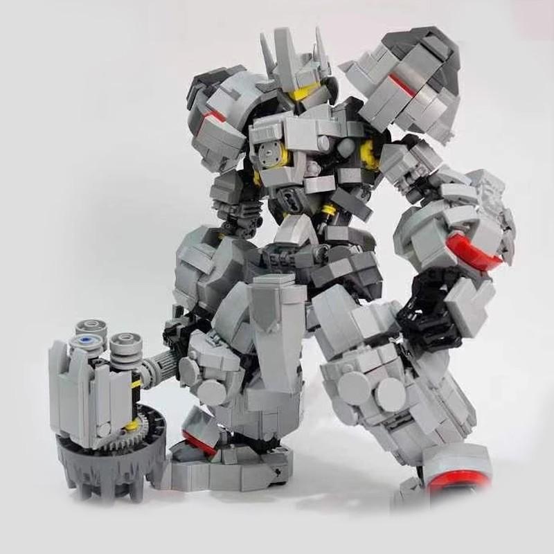 

M Building Block Compatible Lego Overwatch Reinhart Mecha, Toy Assembly, Model Gift