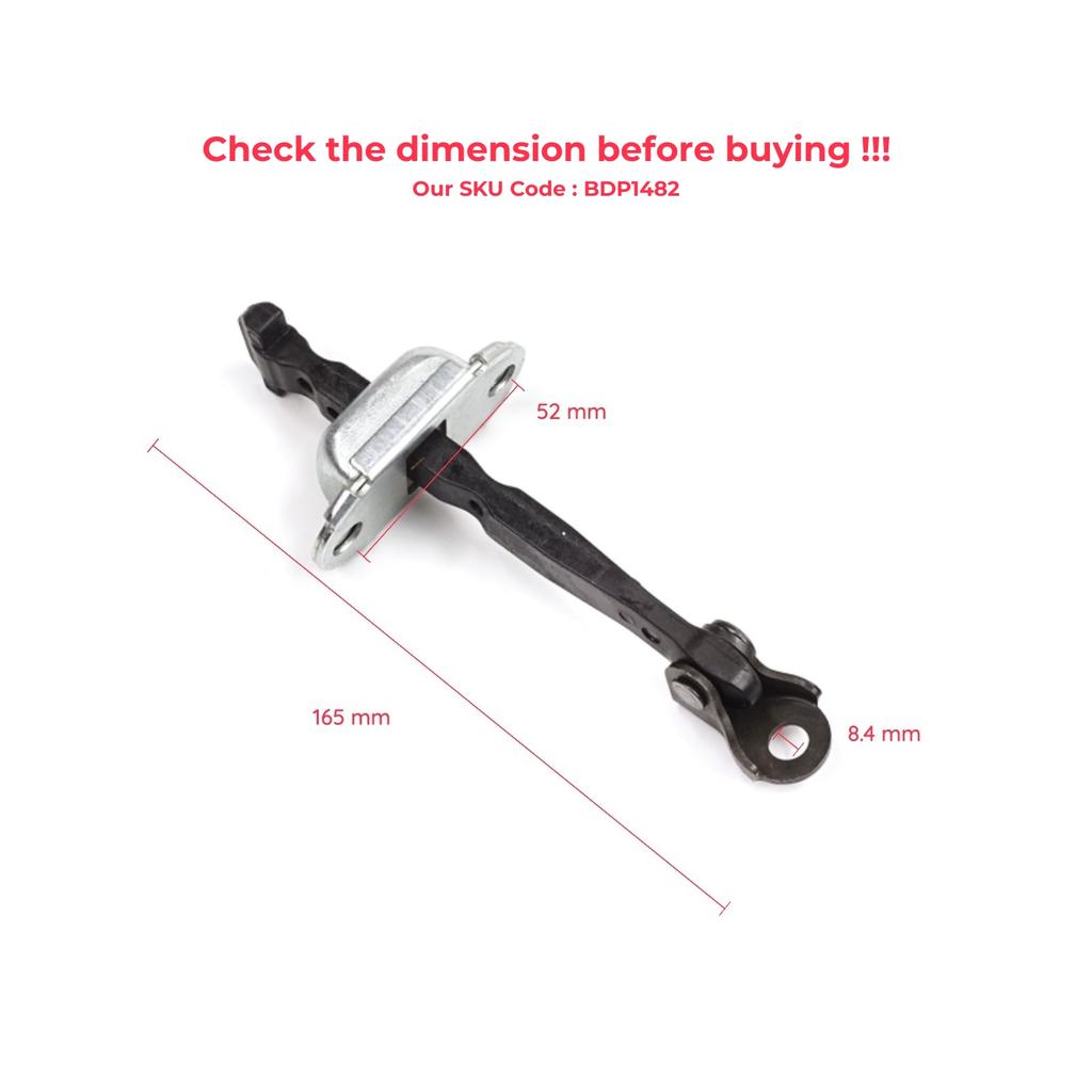 BDP1482 Front Door Stop Check Assy Limiter Strap for Honda Civic MK10 X 2016-2021 Insight MK3 III ZE4 72380TBAA01