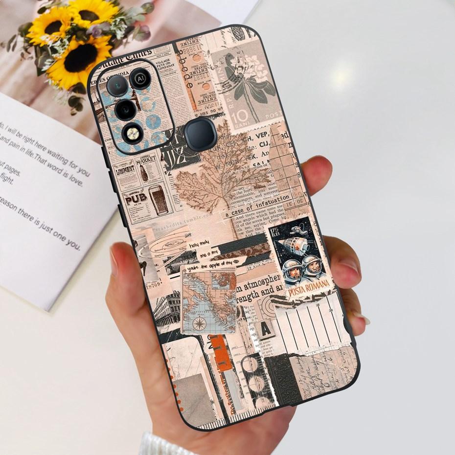 For Infinix Hot 10 Play X688C X688D Phone Case Cute Design Soft Silicone Back Cover For Infinix Hot 10 X682 Hot10 10 Lite X657B
