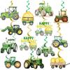 Tractor Hanging Swirls Tractor Birthday Decorations Farm Truck Birthday Decorations Tractor Party Favors Tractor Party Decorations