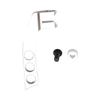 3 Hole Metal Transmitter Strap Balancer Adjuster for RC Remote Control Stability Enhancement Blue Vertical Design