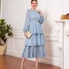 European And American Women'S Clothing French Temperament Early Spring Casual New Retro Lace Fairy Slim And Thin Dress