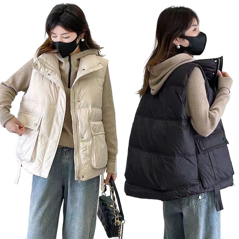 Damen Neue Mode Daunenweste mit lockerem Schnitt für Herbst/Winter