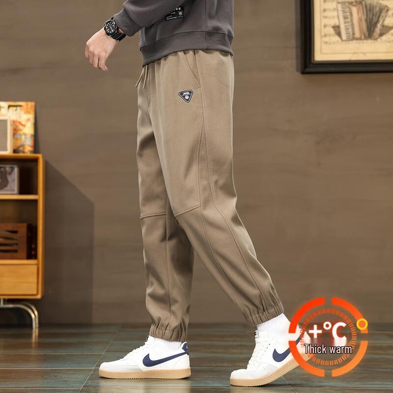 JEEP Men s Thickened Warm Cuffed Sweatpants 2XL
