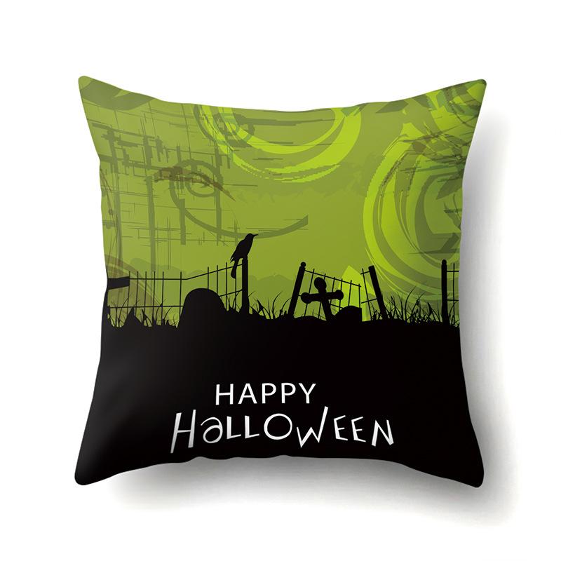 Halloween Pillowcase Car Waist Pillow Pumpkin Sofa Cushion Cover Office Home Living Room Pillowcase