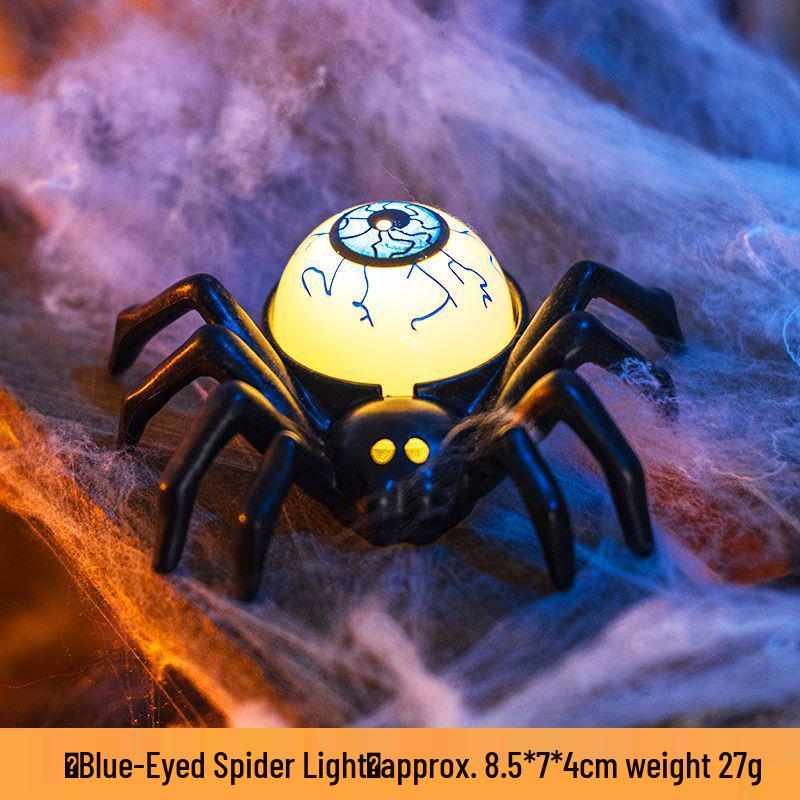 Halloween Aufleuchtendes Spinnen-Armband & Kürbislaterne für Kinder