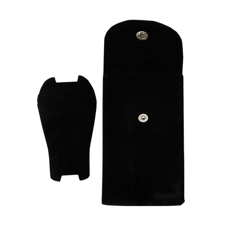 Watch Dust Protection Case Storage Bag Blue and Black Flannelette Gift Bag Travel Storage Case Durable Portable Watch Bag