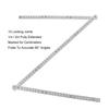Lightweight Wooden Folding Ruler 2M Extended Plastic Ruler 1M Metric Scale Measuring Stick Drawing Tools