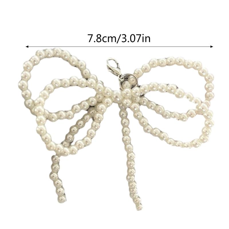 Delicate Big Bowknot Pendant Keychain Creative Bowknot Pendant Keychain Bag Decoration Stylish Keychain Bag Accessory
