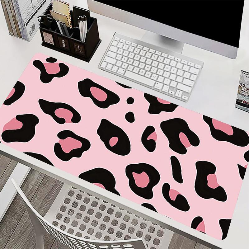 Office Mouse Pad Leopard Print Pattern Big Size Laptop Desk Mat NonSlip Gamer Keyboard Pad Gaming Extended Mousepad Easy Clean