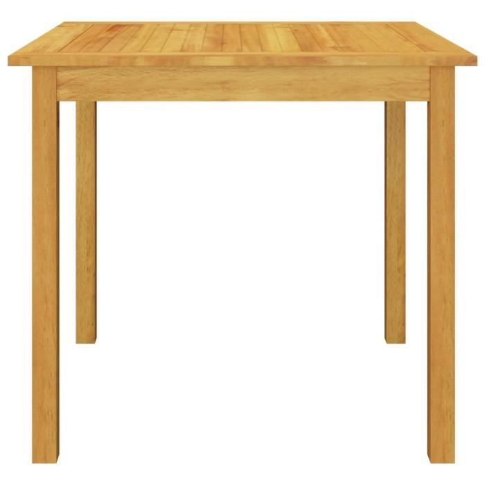 Ensemble de salle à manger - vidaXL - 3 pcs - Bois d'acacia massif - Résine tressée - Noir