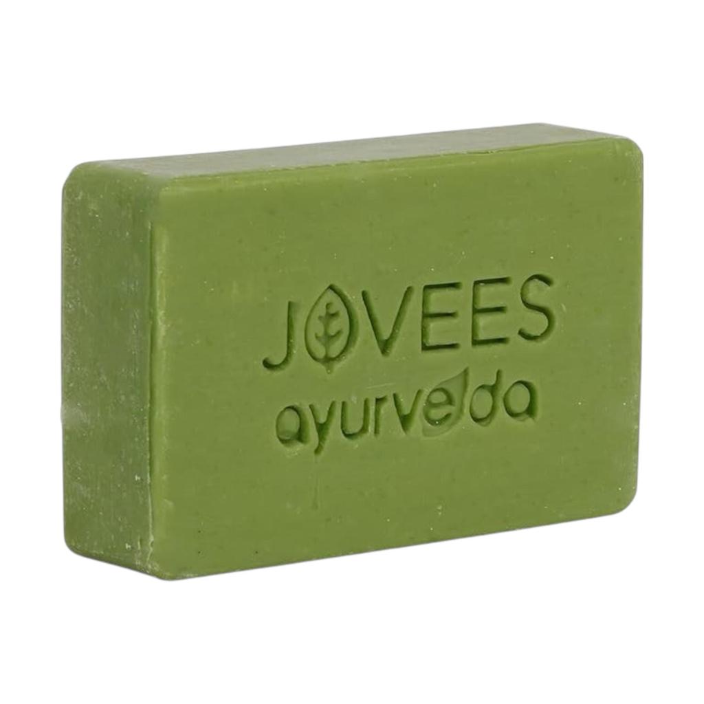 Jovees Herbal Cinnamon & Neem Anti Acne Face Bar Soap 75G Pack of 2 for Oily Skin Acne Blemishes