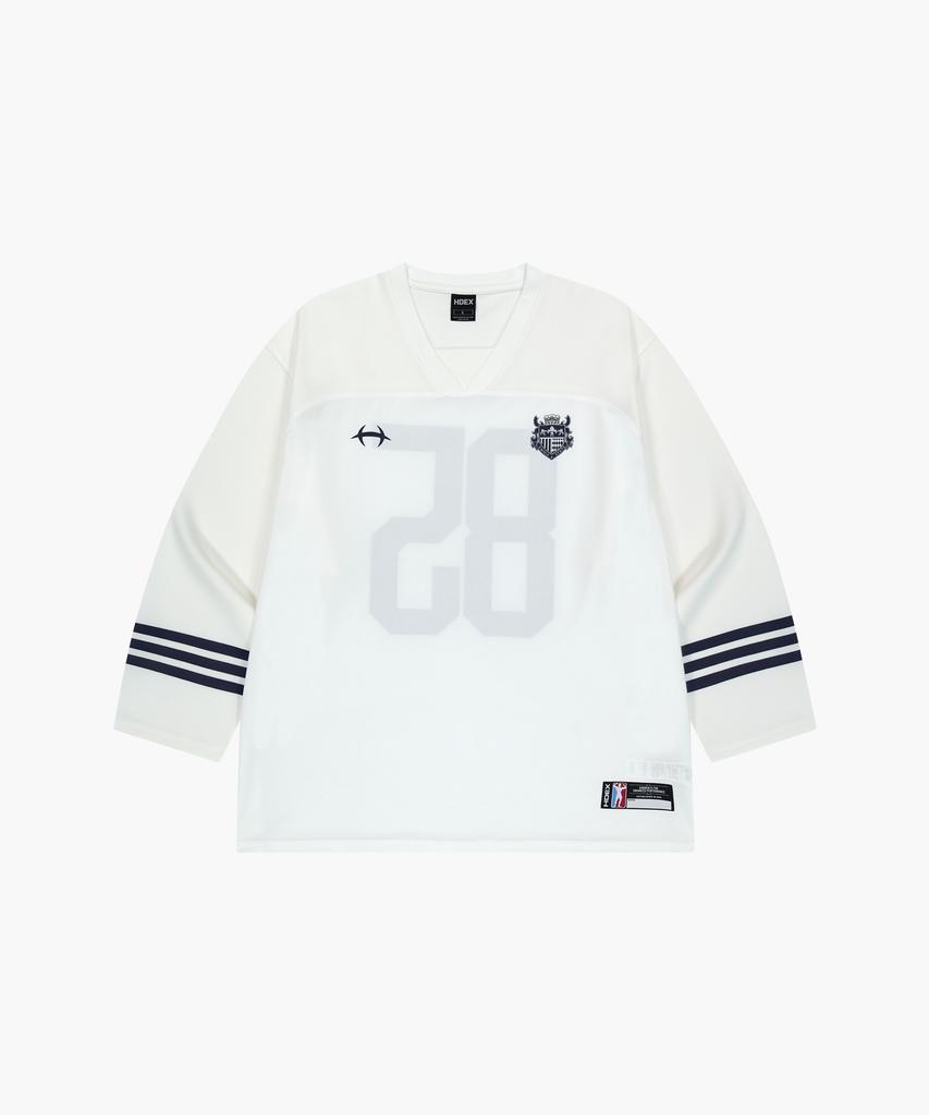 HDEX Mixed Mesh Rugby Long Sleeve (White)