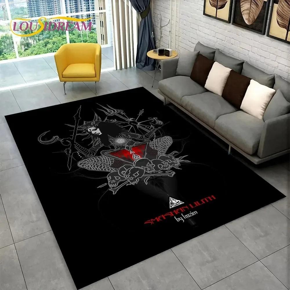 Ouija Tarot Witchcraft Gothic Mystical Carpet Living Room Bedroom Sofa Doormat Rug Non-slip Large Area Floor Mat Home Decoration