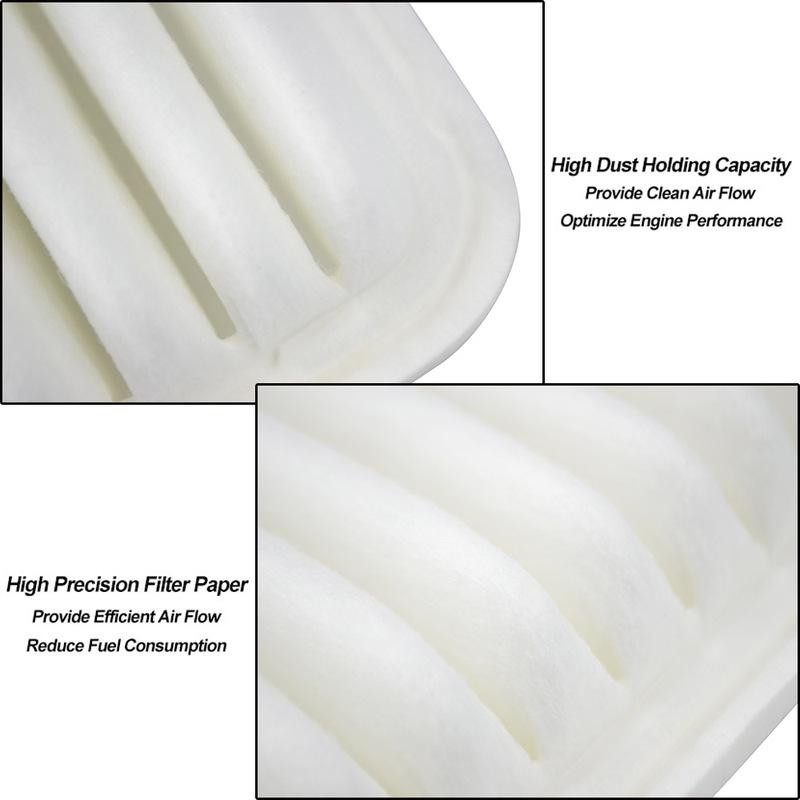 Luftfilter 17801-22020 für Toyota Corolla E120 E130 2001 2002 2003 2004 2005 2006 2007 1.4L 1.6L 1.8L Autozubehör