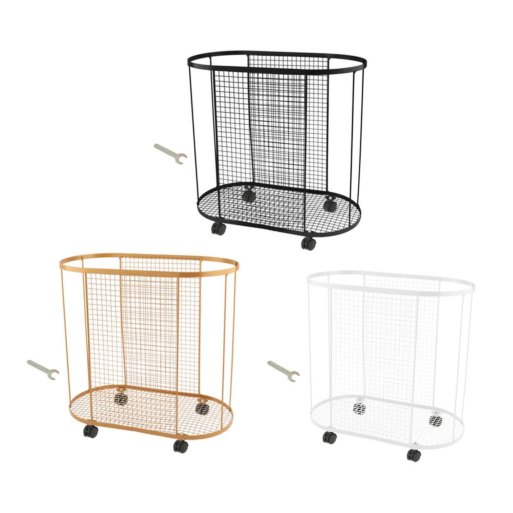 Yoga Mat Storage Rack Cart with Wheels Gym Equipment Storage Basket for Dumbbell Yoga Blocks Kettlebells Resistance Bands