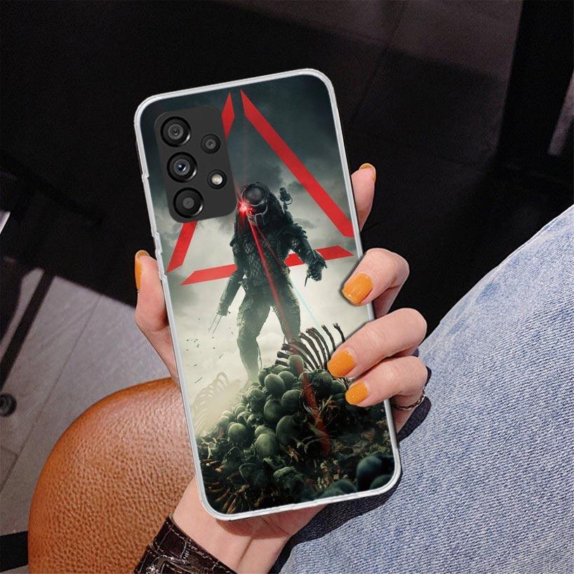 Alien Vs Predator Painted Phone Case For Samsung Galaxy A17 A16 A15 A14 A13 A57 A56 A55 A54 A53 A37 A36 A35 A34 A33 A26 A25 A24