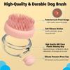 Soap Dispenser Pet Grooming Brush Silicone Bristle Shampoo Dog Brush Bathing Tool  Haired Dogs