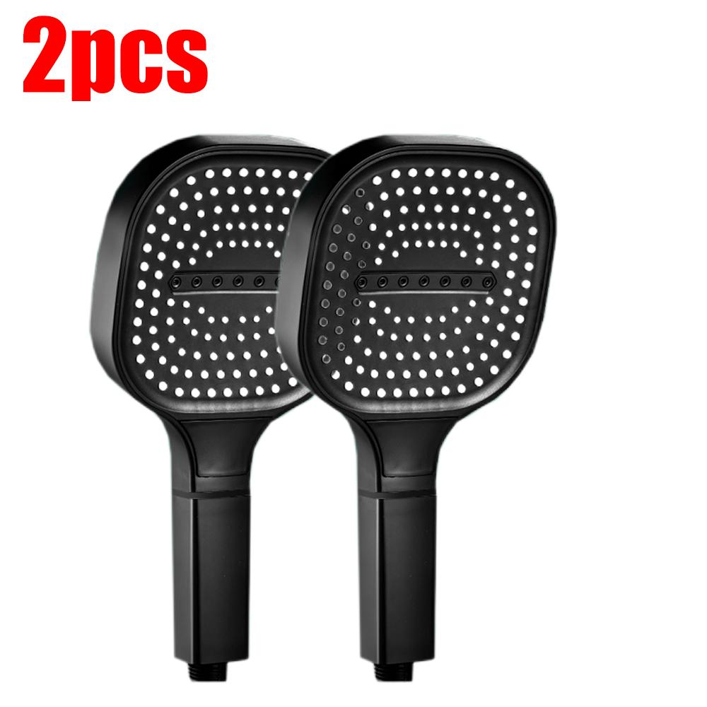 3 Modes Large Rainfall Shower Head 13cm Big Panel Square High Pressure Handheld ShowerHead ABS Portable Spa Filter Shower Nozzle