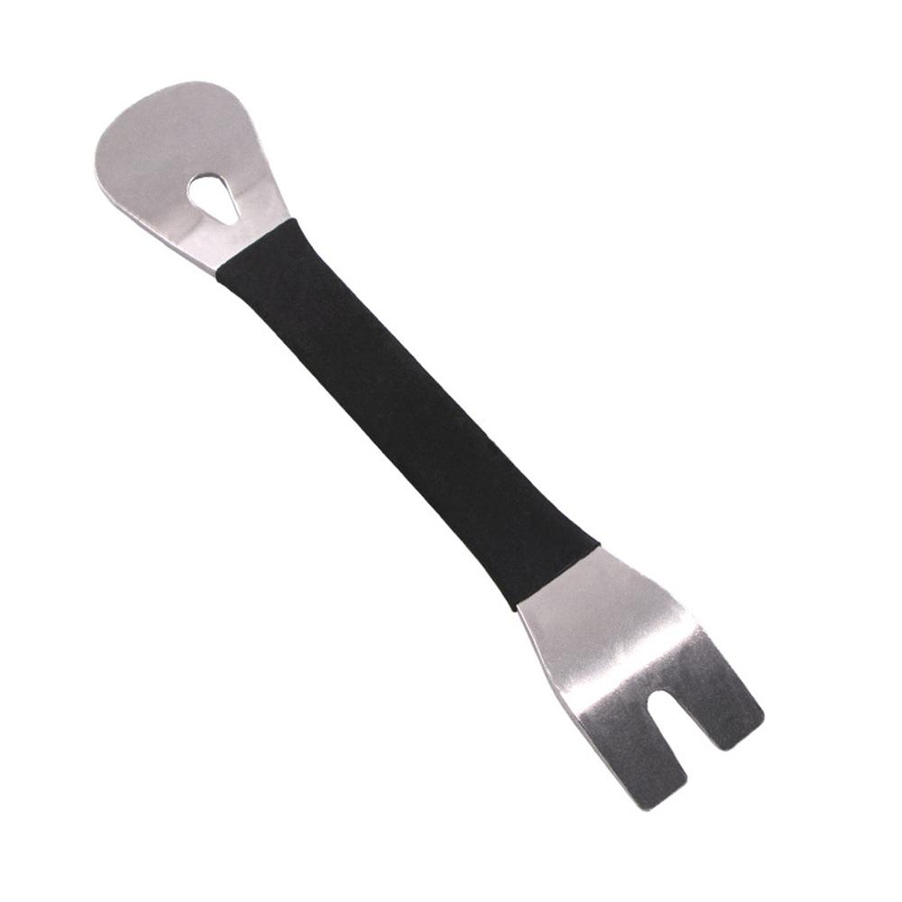 

1 шт., инструмент для снятия обшивки автомобиля, прочный двусторонний инструмент для снятия обшивки из нержавеющей стали, инструменты для снятия дверной панели, аудиотерминал, крепежный драйвер чёрный