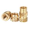 300Pcs 2/2.5/3/4/5/6mm Metric Threaded Inserts Knurled Nuts Inserts for 3D Printing Injections Molding Press Thread Nuts