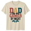 Dad By Day Gamer By Night Funny Fathers Day TShirt Gift