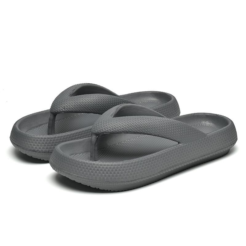 Unisex Thick-Soled Summer Flip-Flops: Breathable, Non-Slip, Soft Sole