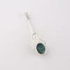 Blue Copper Turquoise Gemstone 925 Sterling Silver Jewelry Handmade Pendant1.79" PP-60-40