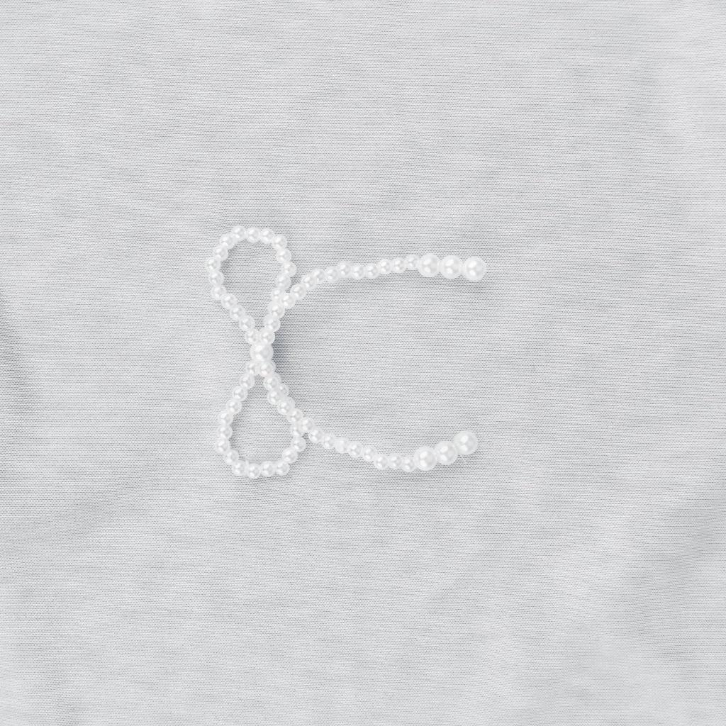 Women's Solid Color Pearl Bow Long Sleeved Top Sweatshirt