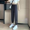 Women's Ice Silk Sweatpants Summer Thin Leggings Harem Pants Sun Protection Quick-Drying Sweatpants Casual Stretch High Waist Pants
