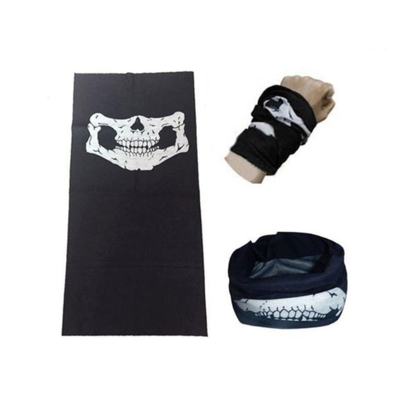 Skeleton Gloves Skull Face Mask for Adult Men Costume Halloween Party Cosplay