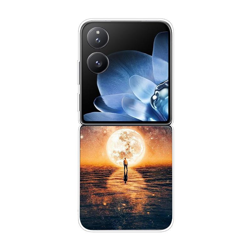 Hard PC Cover For Xiaomi Mix Flip ShockProof Phone Case For Mi Mix Flip 5G Ultra-Thin Back Clear MixFlip Shell Cover Coque Funda