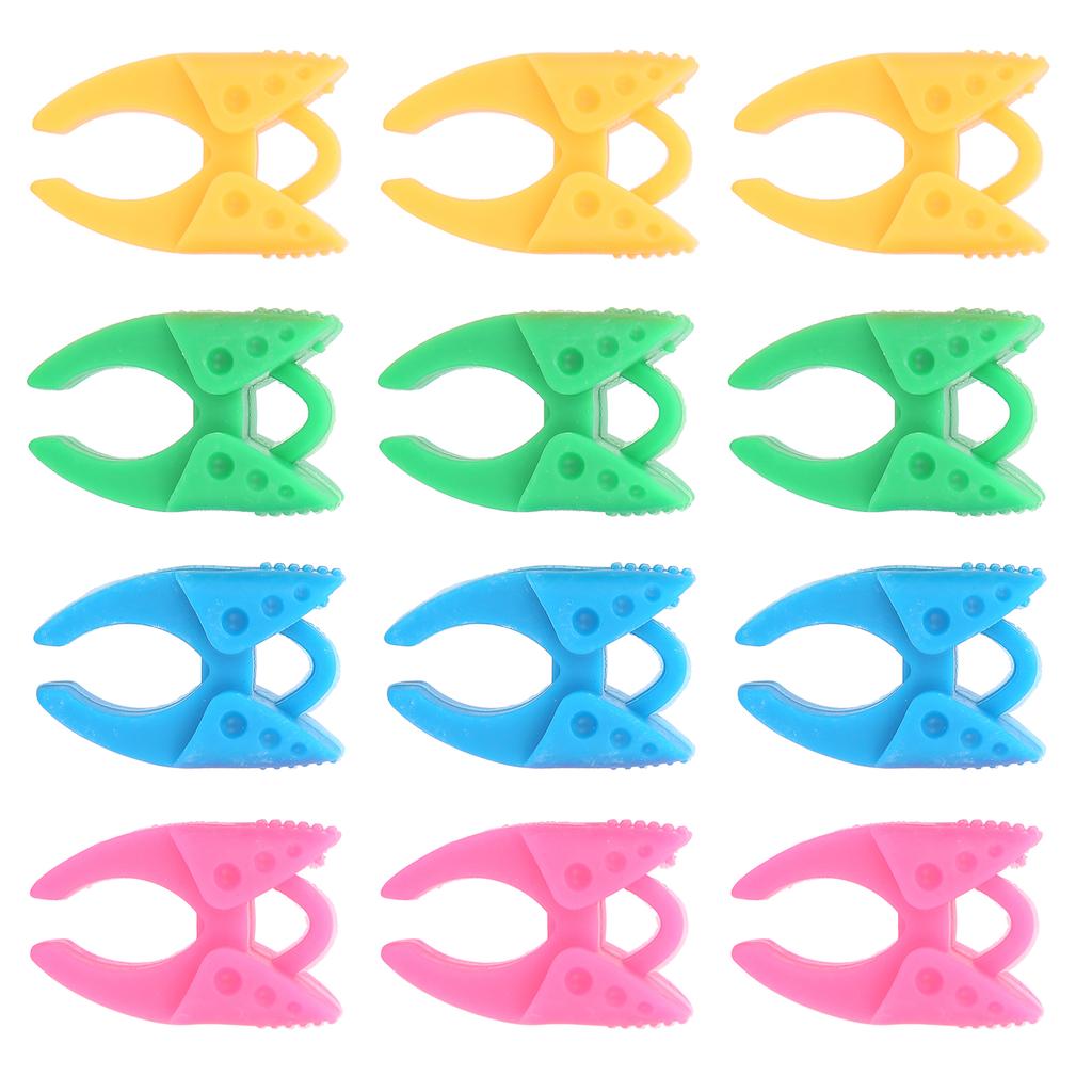12pcs Silicone Bobbin Clamp Holder Spool Bobbin Thread Clip Sewing Tool Accessories