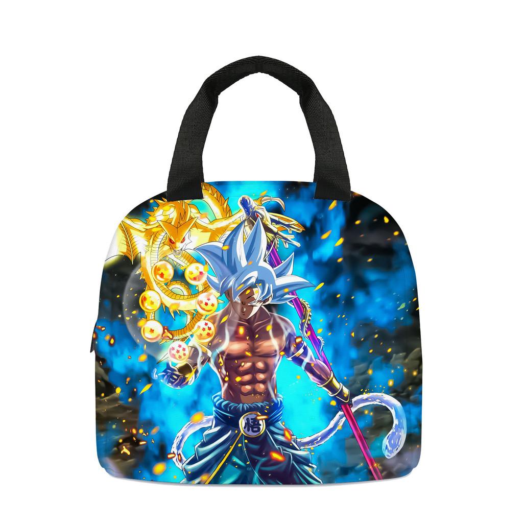 Sac à lunch isotherme Dragon Ball Compact Pliable Porte-bento Pour étudiants Et voyageurs