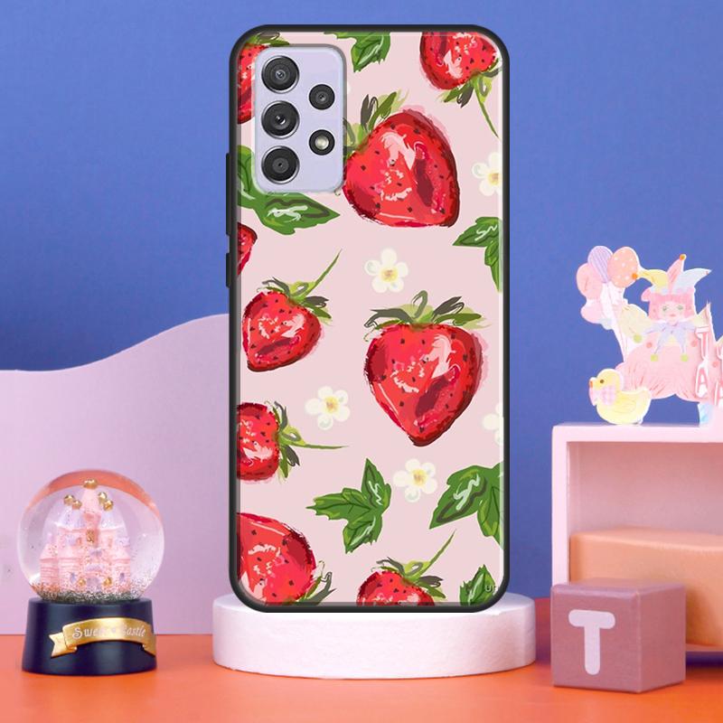 Strawberry Fields Case For Samsung Galaxy A56 A16 A26 A36 A55 A35 A15 A54 A34 A14 A52 A32 A12 A13 A33 A53 A17