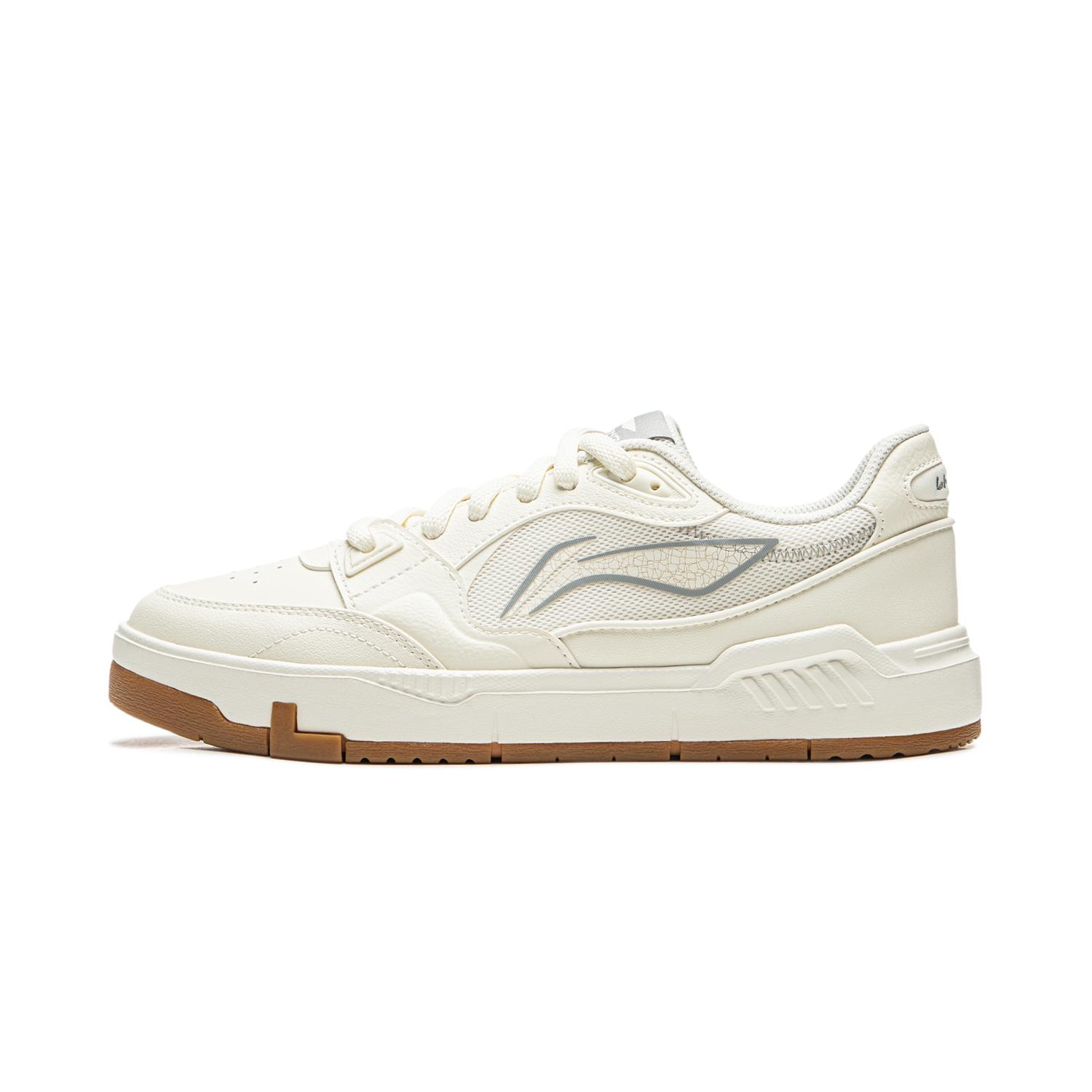 Li Ning Common 80s Slip Resistant, Abrasion Resistant, Breathable, Height Increasing Low top Skateboard Shoes Women s AGCW136-3 35.5
