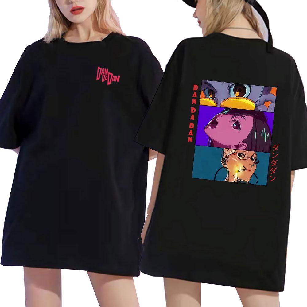 Anime Dandadan Okarun Dan Da Dan Graphic Tshirt Mens Women Tees Vintage Oversized Tshirts Summe