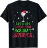 Sarcastic Christmas Drinking Holiday Martini Spirits Novelty T-Shirt
