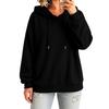 Women's Color Pullover Hoodie Casual Versatile Basic Top