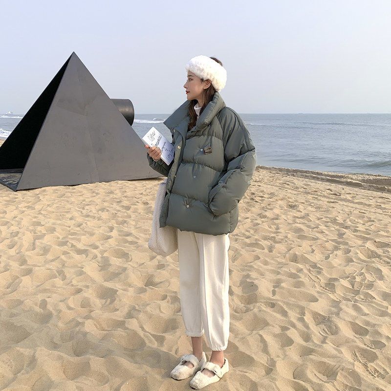 Winter Fashion Korean Style Short Down Cotton Coat Women Student Puffer Jacket