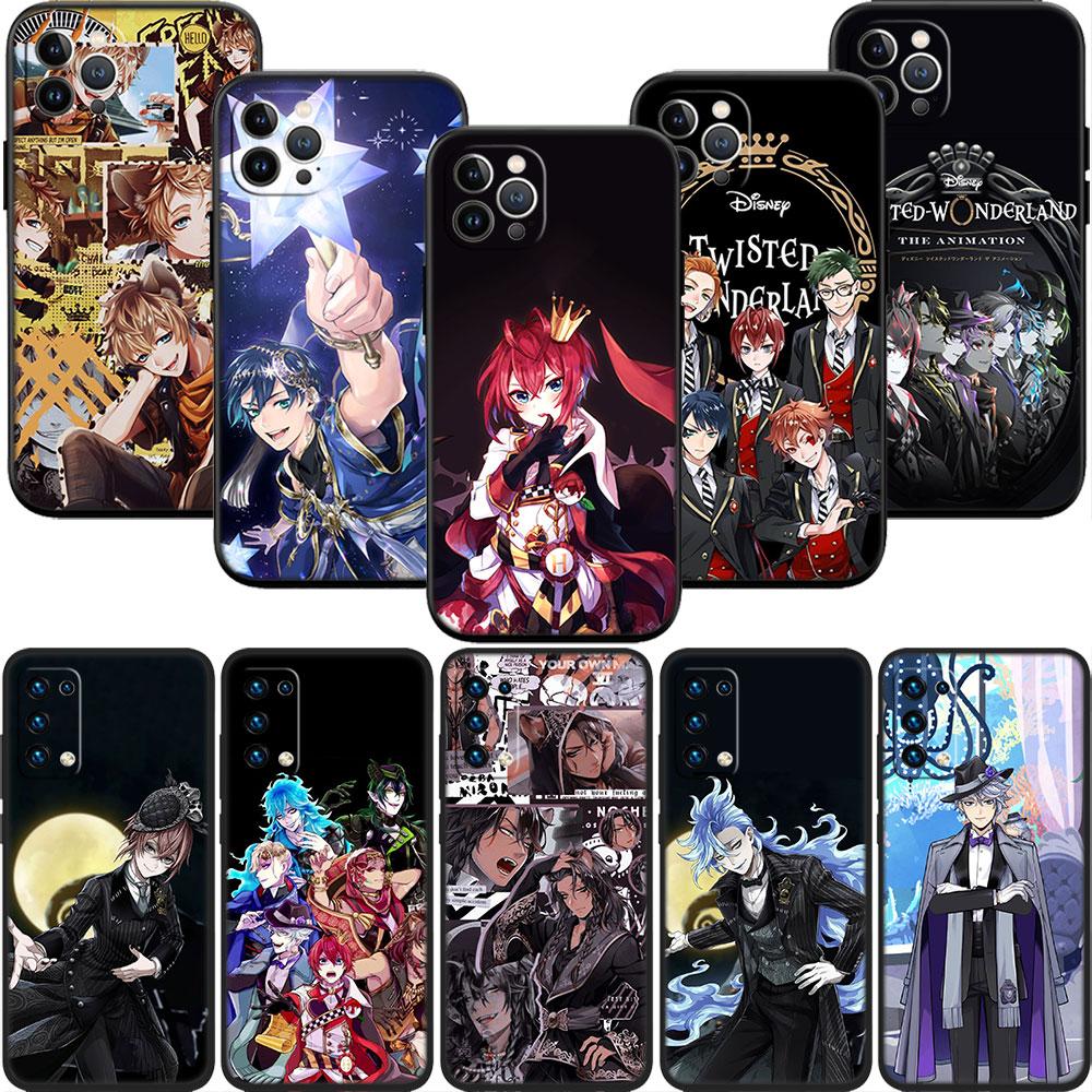 CJ102 Twisted Wonderland Soft Shell Phone Case for Xiaomi Poco C40 C50 C51 C55 C65 C71 C75 F3 F5 F6 F7 M2 M3 Pro Ultra