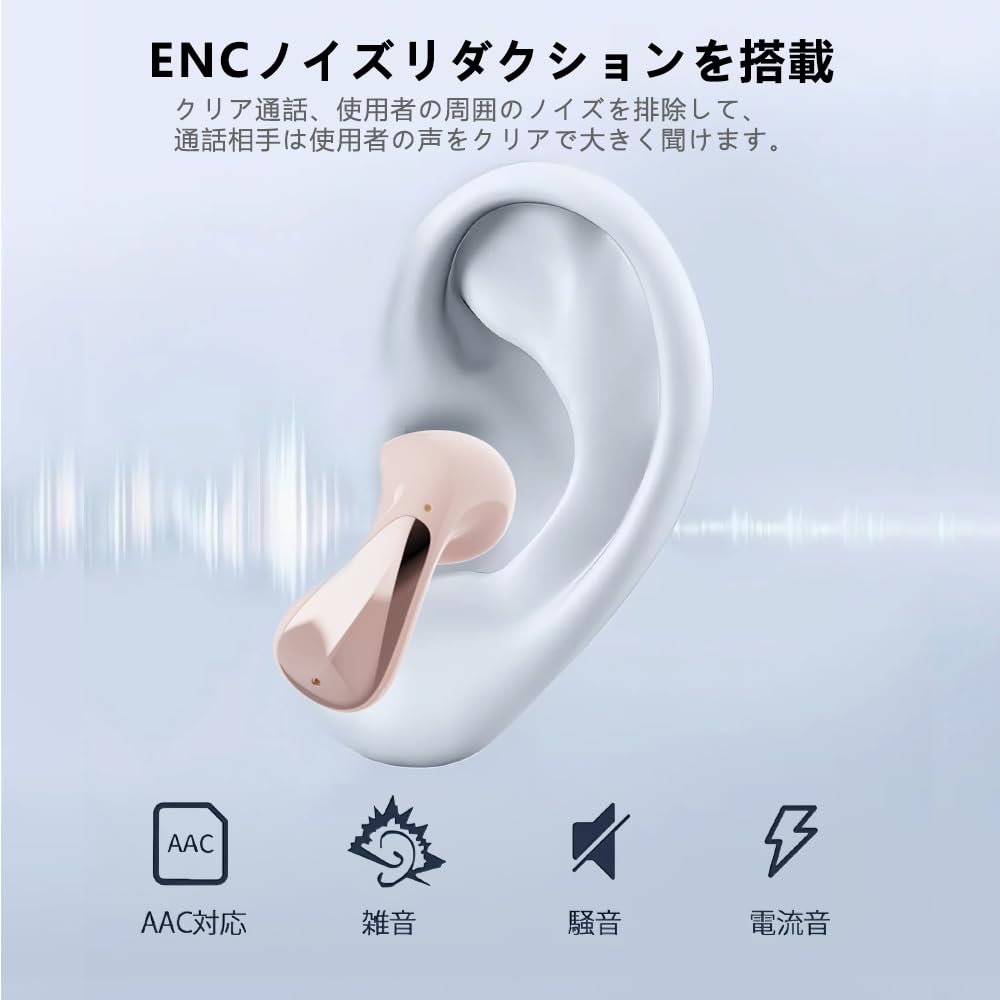 2025 Bluetooth sluchátka, Bezdrátová sluchátka, Hands-free volání, Vestavěný mikrofon, Rychlé nabíjení Type-C, Kvalita zvuku Hi-Fi, Dotykové ovládání,