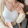 New non-marking lace beauty back sling vest women's inner anti-light outer wear integrated fixed cup with chest pad wrap