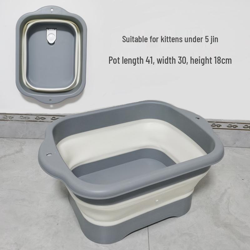 

Pet Bath Tub: Cat & Small Dog Anti-Escape Shower Basin